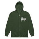 I AM HIM — King Anointed | White Ink | Zip Hoodie | King Collection