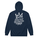 I AM HIM — King Anointed | White Ink | Zip Hoodie | King Collection