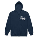 I AM HIM — King Anointed | White Ink | Zip Hoodie | King Collection