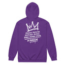 I AM HIM — King Anointed | White Ink | Zip Hoodie | King Collection