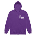 I AM HIM — King Anointed | White Ink | Zip Hoodie | King Collection