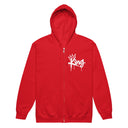 I AM HIM — King Anointed | White Ink | Zip Hoodie | King Collection