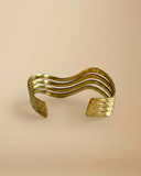 Wave Brass Bracelet