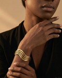 Wave Brass Bracelet