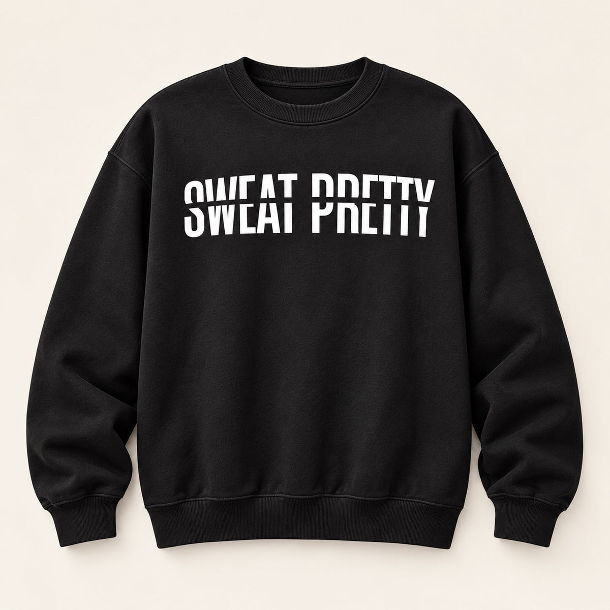 Sweat Pretty Sweatshirt - Black/ white