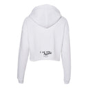I AM HER Signature - Women's Cropped Fleece Hoodie - White