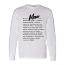 I AM HIM — Man Definition | Black Ink | Long Sleeve Tee | Definitions of HIM Collection