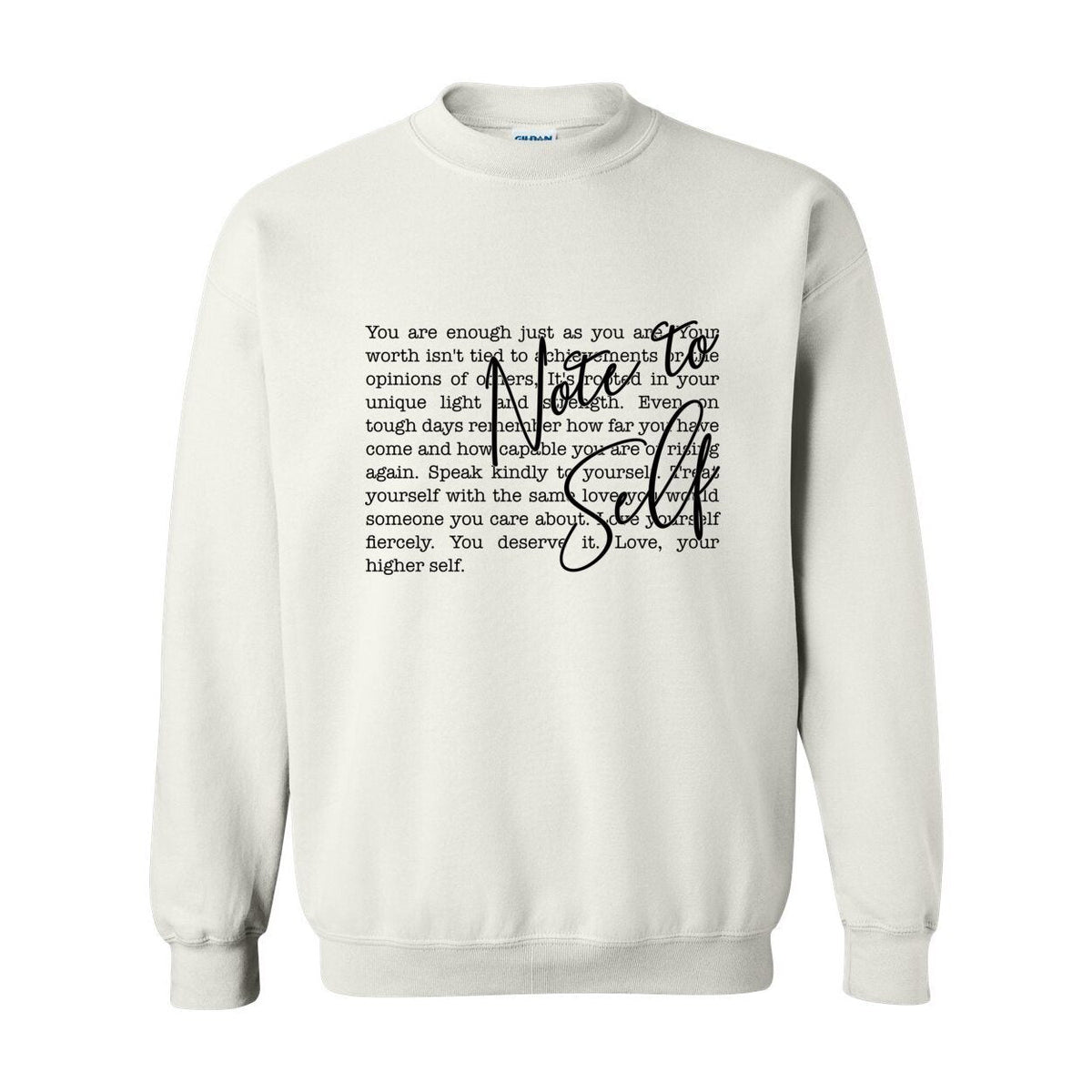 Note to Self — Sacred Reminders | Women's Crewneck | Definitions of Her Collection