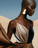 Café Au Laît Lightweight Stud Earrings