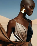 Café Au Laît Lightweight Stud Earrings