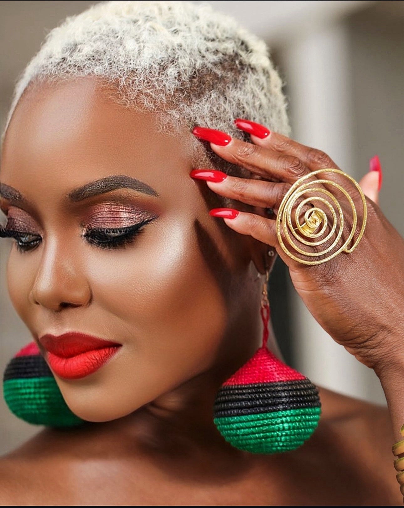 Kubwa Woven basket Drop Earrings