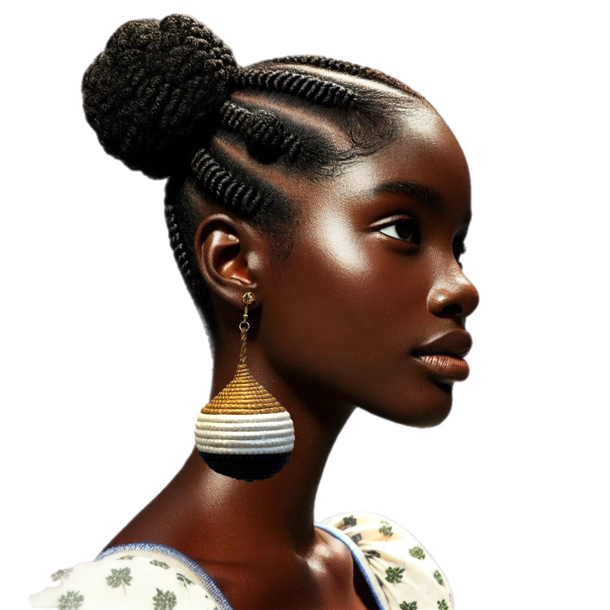 Kubwa Woven basket Drop Earrings