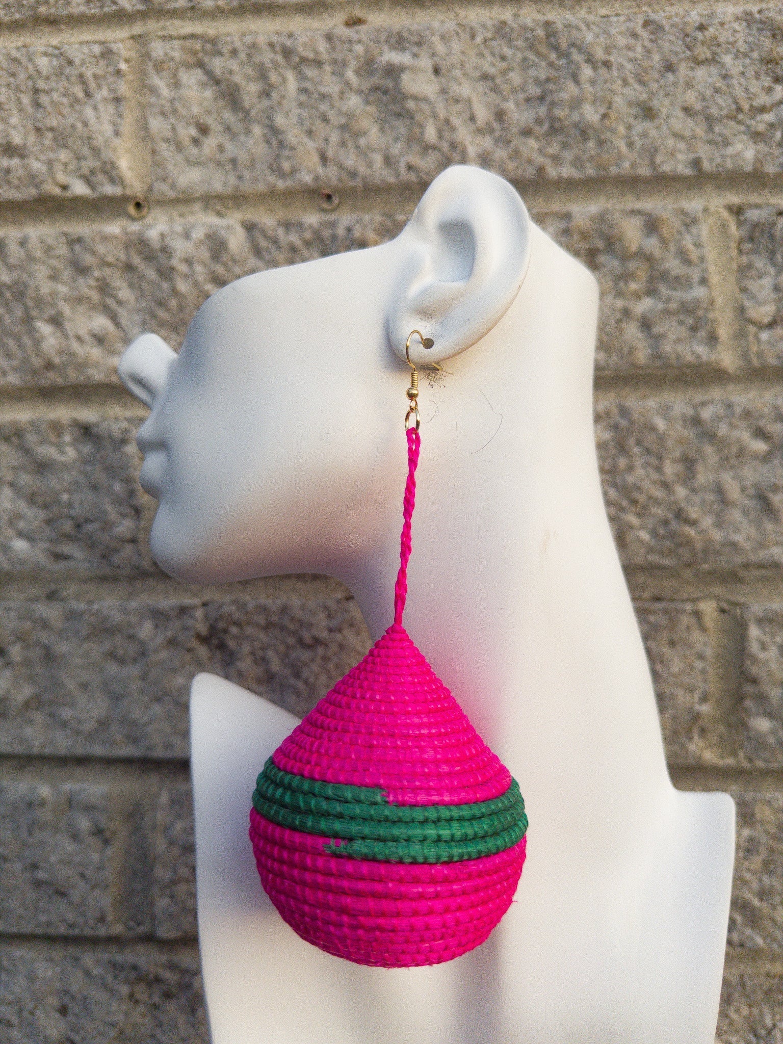 Kubwa Woven basket Drop Earrings