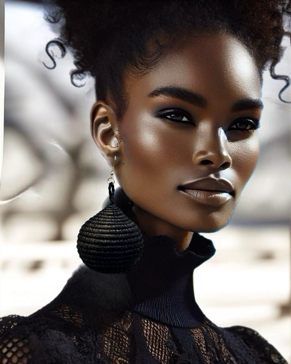 Kubwa Woven basket Drop Earrings