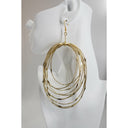 Zamunda Multi-loop Brass Earrings