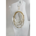 Zamunda Multi-loop Brass Earrings