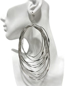Zamunda Multi-loop Brass Earrings