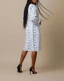 Zora African Print Puff Sleeve Dress